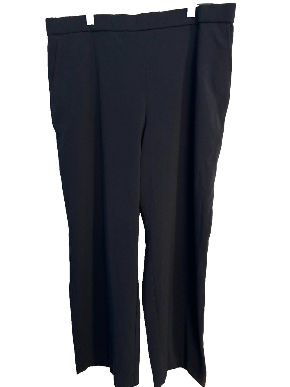 Croft & Barrow Womens 14PS Black Pull On Stretch Pants Dress Slacks Petite Short